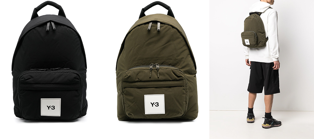 Y-3 logo patch backpack