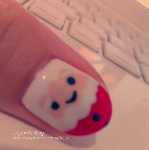 ::指彩::拇指耶誕老人耶誕凝膠美甲(文末小禮物) @Jujuxii&#039;s Blog