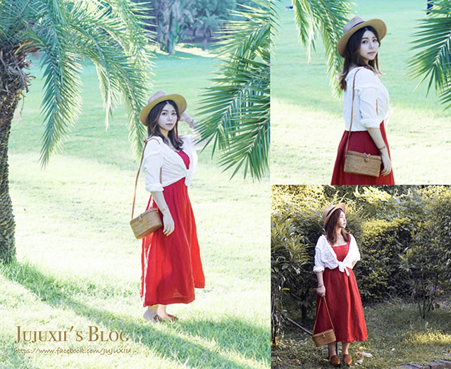 MANGO 夏末的紅色棉麻洋裝穿搭日記 @Jujuxii&#039;s Blog